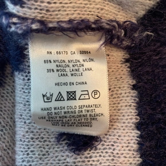 Anthropologie Moth | navy polka dot fuzzy texture sweater - Picture 5 of 9